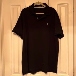 Mens black polo